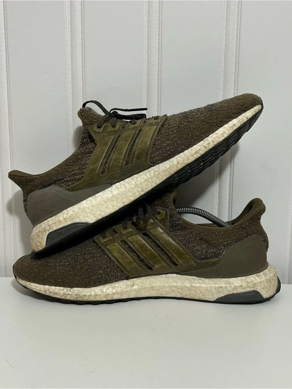 adidas Men’s UltraBoost Running Sneakers - Olive green
